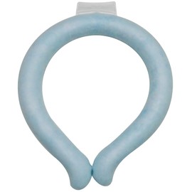 Global Japan PCM Icy Neck Cooler, Round Type, Heatstroke Prevention (Blue, M)