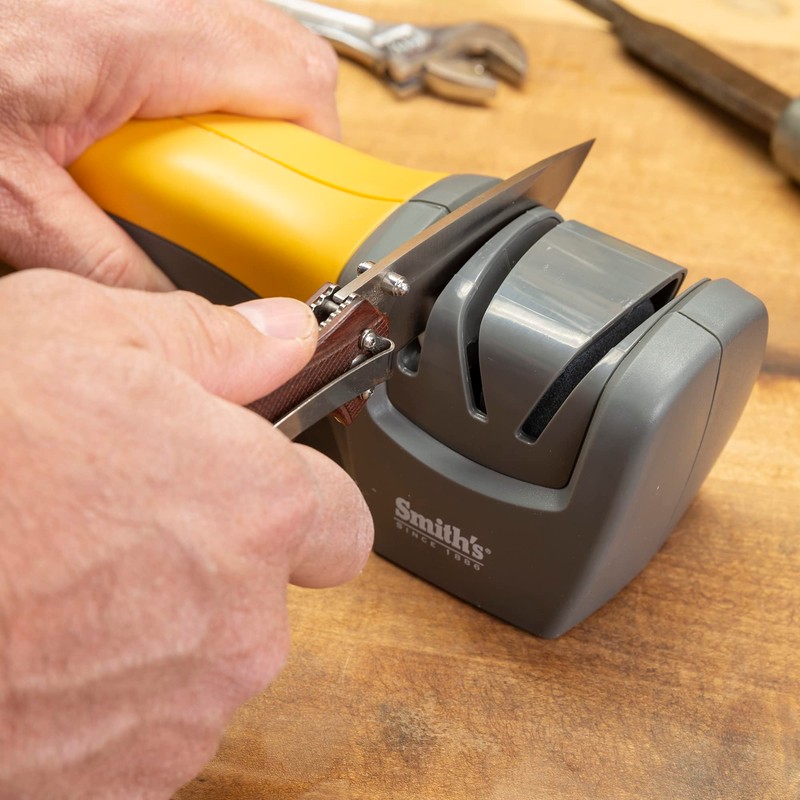 Smith's 50005 Edge Pro Compact Electric Knife Sharpener - Yellow