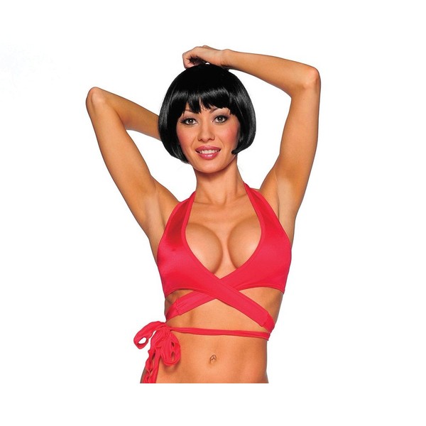 BodyZone Women's Savage Wrap Around Top, Red, One Size
