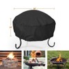 Aswalling Outdoor Fire Pit Cover 97x 56cm Waterproof and Sun