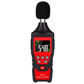 AUTENS Decibel Meter, Digital Sound Level Meter 30-130dB(A) Range with Max/Min/Data Hold, Fast/Slow Mode ect. Auto/Manual Range
