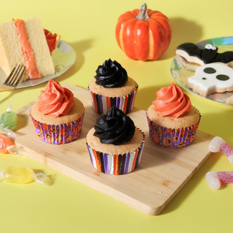 PME Halloween Foil-Lined Cupcake Cases - Pumpkin Party (Pack of