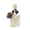 Deco 79 Polystone Woman Sitting African Sculpture with Red Water