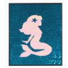 Unbranded Mermaid Crossing wall hanging with sequin Reversible Little Girls