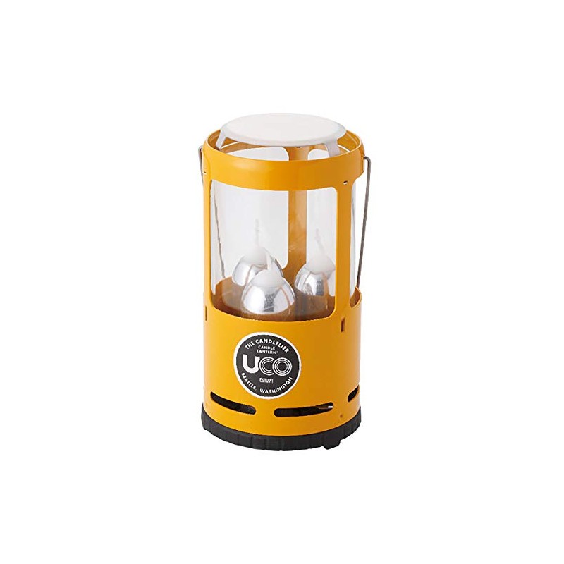 Uco 24396 Candoria Lantern, Yellow, 7.9 x Diameter 3.9 inches