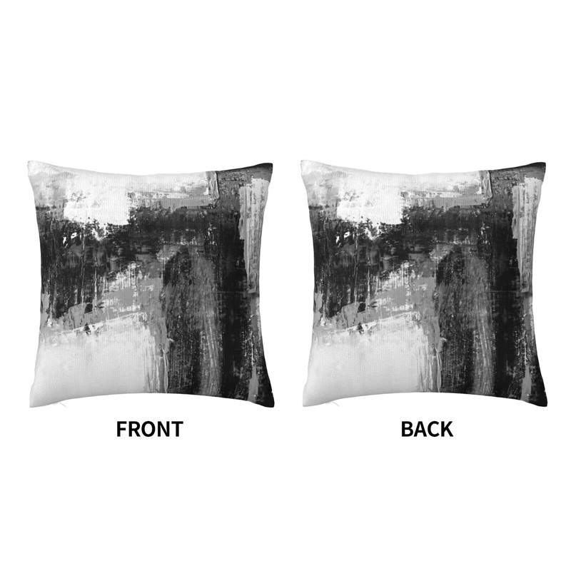 Drissa Black White Abstract Pillow Covers Decorative Throw Pillowcase 18x18