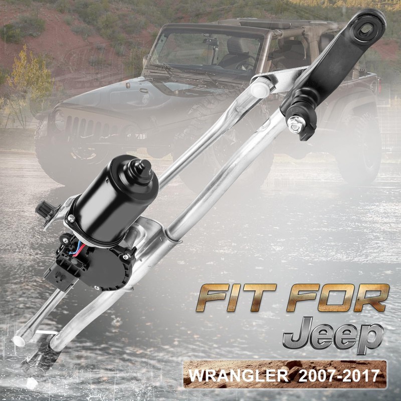 Front Windshield Wiper Motor and Linkage Assembly Fit for Wrangler