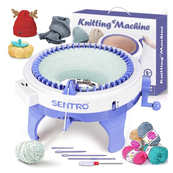 SENTRO Knitting Machine, 48 Needles Smart Knitting Crochet Machine with