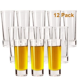 Shot Glasses, YULEER 2oz Clear Heavy Base Shot Glasses Set, Shot Glass for Spirits & Liquors