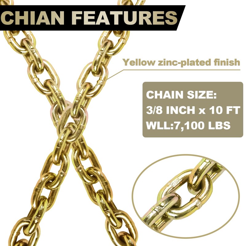 A A IN Transport Binder Chain 2 Pack 5/16 in