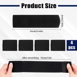 4pcs Boot Straps Ankle Blousing for Cowboy Boots Garter Trousers Boot Blousers Strap Elastic Military Adjustable Boots Blousers for Wader Fishing Hunting Gardening Hiking Biking Military