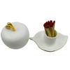 WJINNG Ceramic Match Holder With Striker - Decorative Matches Holder