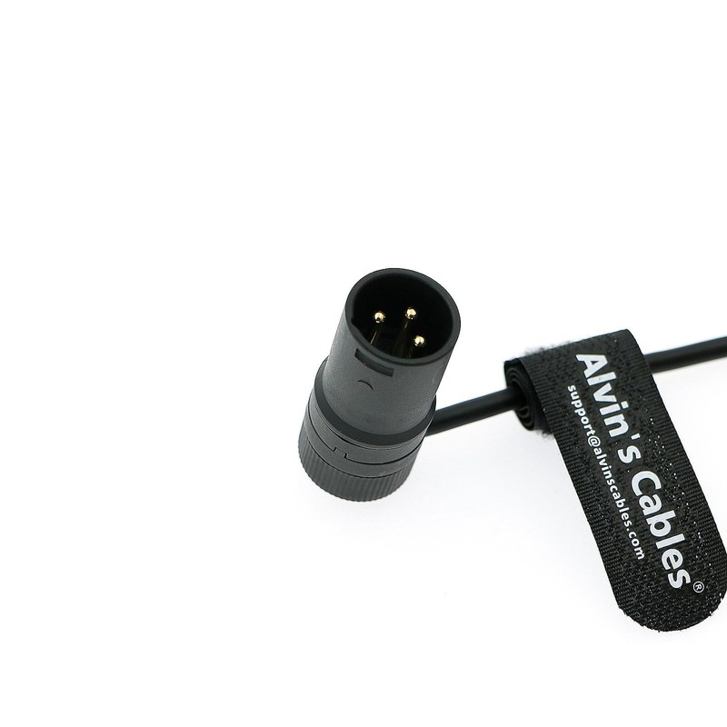 Alvin's Cables Rotatable Low Profile XLR 3 Pin Male to