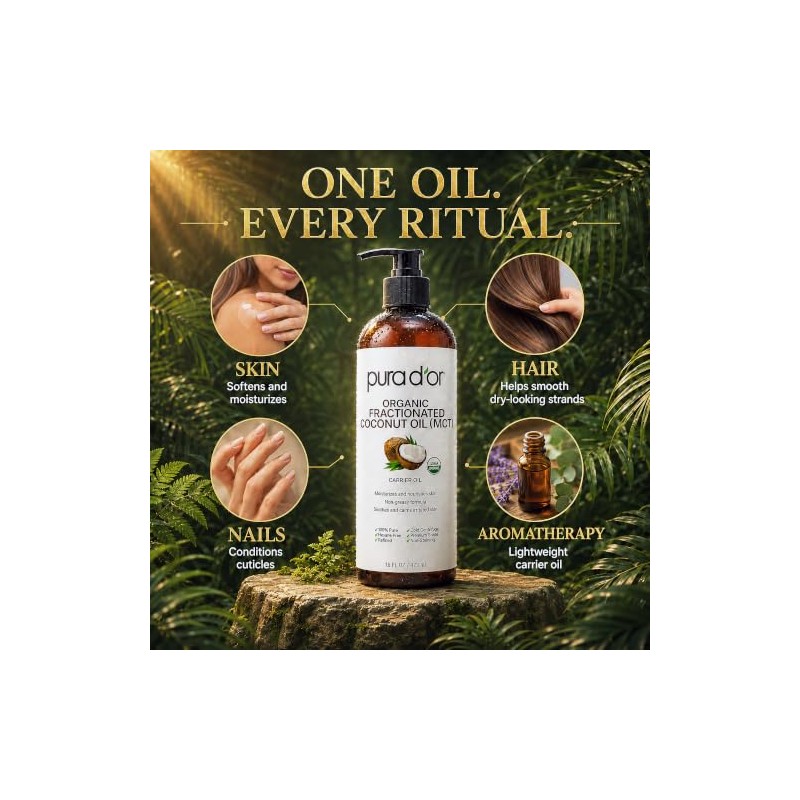 Organic Fractionated Coconut Oil