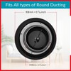 TURvent 4 inch Black/Anthracite Metal Diffuser - Adjustable Vent for
