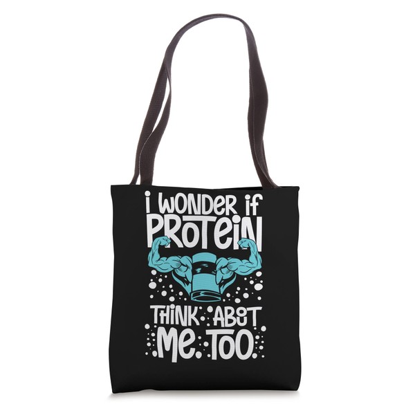 Protein Shakes Powder Whey Drinks Snacks Vegan Food Tote Bag