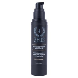 ZEUS Refined Aceite para barba – Dejar en Concentrado Suavizante Hidratante y Acondicionador para la piel facial y el cabello