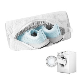 Shoe Wash Bag Washing Machine, Shoe Bag Washing Machine with 360° Cleaning Fluff, Reusable Washing Bag, Shoes Laundry Bag with Zip for Shoe Protection