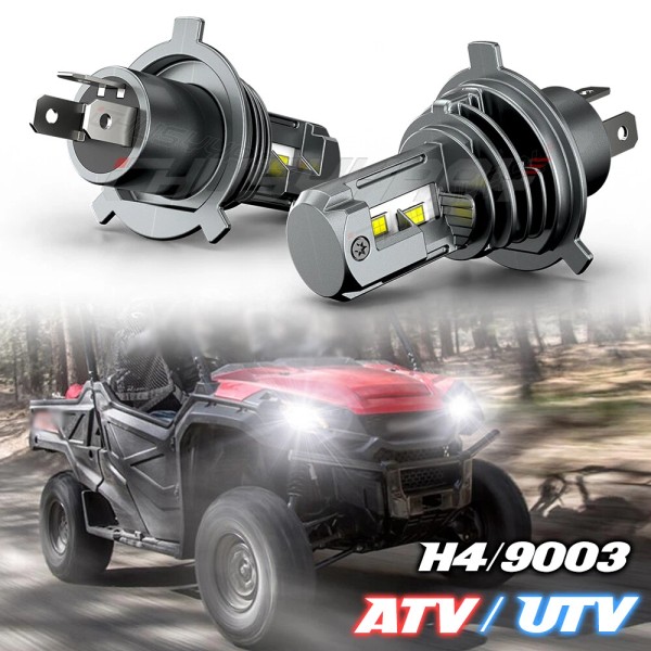 CHUSYYRAY H4 9003 CSP LED Headlight Bulbs For Honda ATV