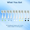 Replacement Brush Heads for Smile Bright Platinum Sonic Electric Toothbrush,