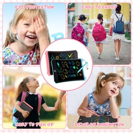 EooCoo Toy Drawing Board for 2-8 Years Old 2PCS 8.5 Inch Kids Writing Tablet, Educational Toys, Toddler Travel Essentials, Random Coloring Book for Toddlers 1-3 Years Old, Repeated Write and Erasable