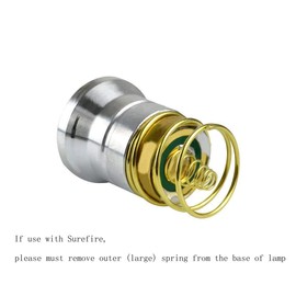 LUXNOVAQ LED Flashlight Bulb Replacement Bulbs, Drop-in P60 Design Module 1200LM 1 Mode Lamp Bulb Torch Repair Parts for C2 G2 Z2 6P 9P G3 S3 D2