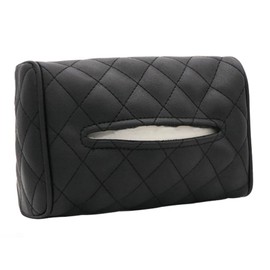 OHAOLYLE Car Tissue Holder,Multifunctional Sun Visor Tissue Box,PU Leather Universal Box Back Seat Headrest Armrest Hanging Box