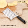 Crinkle Cutter Knife Stainless Steel Cutting Tool for Potato Carrot