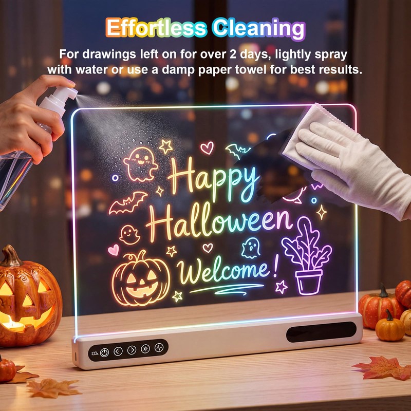 Rechargeable LED Drawing Board for Kids: 20 Hour Battery Life
