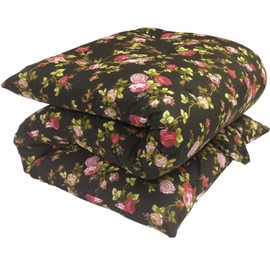 Danfuton Twin Japanese Floor Rolling Mattress, Shikifuton 3 x39x 80 Red Roses Black