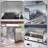 KOBSAINF 4 Sided Splatter Guard,Foldable Stainless Steel Oil Splatter Screens