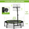 ONETWOFIT Foldable Rebounder Trampoline for Adults, 40/42/45” Mini Fitness Trampoline