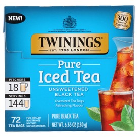 Twinings, Tea Iced Pure Black, 72 Count