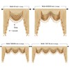 ELKCA Thick Chenille Window Curtains Valance for Living Room Luxury