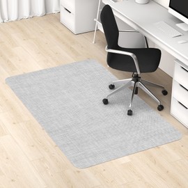 Blvornl Office Chair Mat for Hardwood Floor, 45"x 53" Desk Computer Chair Mat for Hard Wood and Tile Floor, Large Anti-Slip Hard Floor Protector Rolling Chair Mat, PVC Mat Desk Rug for Office Home
