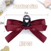 Palksky 3Pcs Bow Hair Clips, Big Red Bow Hair Claw