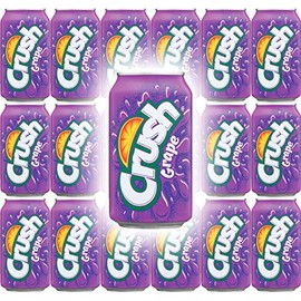 Crush Grape Soda, 12 Fl Oz Cans (Pack of 18, Total of 216 Fl Oz)