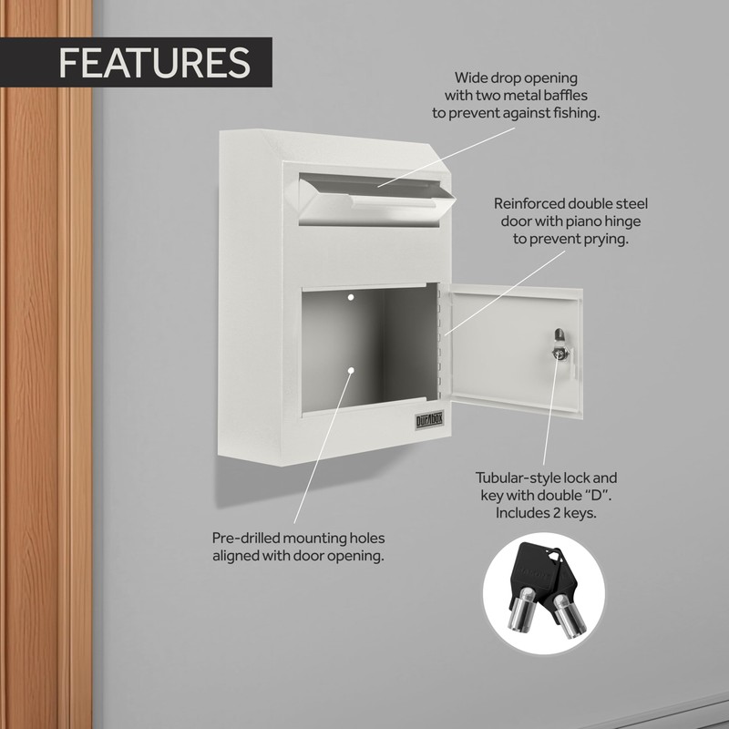 Durabox Drop Box Deposit Safe 12 x 4 x 15”