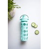 Lifefactory 16oz Active Flip Cap, Mint Glass Water Bottle