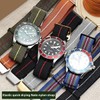 Danxancy French Troops Paratrooper Watchband,Military Elastic Nylon Watch Strap with