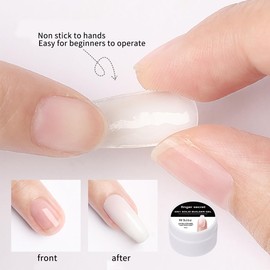 Solid Builder Gel for Nails Hard Gel for Nails White Nude Colors Nail Extension Gel with Nail Art Tools Solid Builder Gel for DIY Nail Thickening Solution 3d Gel Nail Kit (z2, 1)
