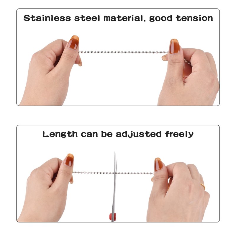 4PCS Ceiling Fan Pull Chain Extender, 14" Ceiling Fan Chain