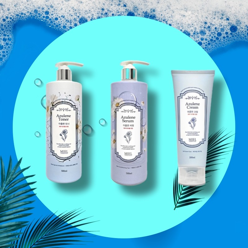 Miel Azulen Toner Serum Cream 3-piece Set Mist Giveaway +