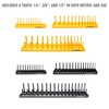 OEMTOOLS 22238 6 Piece SAE and Metric Socket Tray Set,