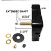 Clock Parts High Torque Quartz Clock Movement (Silent Sweep) Extended