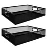 yaenoei 2 Pack Desk Drawer Organizer Tray, Metal Mesh Storage