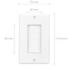 kwmobile 4 x Flush-Mounted Cable Grommet with Brush – Flush-Mounted