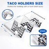 Unbranded Taco Holders Set of 6, Stainless Steel Holder Stand,