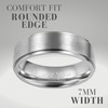 Willis Judd 7mm Titanium Ring for Men Engraved I Love