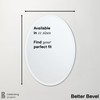Better Bevel Frameless Oval Mirror, 24" x 36" Bathroom Wall